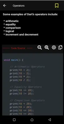 Dart coding android App screenshot 5